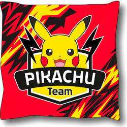 Pokemon Team Pikachu Παιδικό Διακοσμητικό Μαξιλάρι
