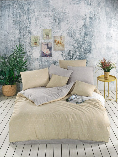 Mc Decor Σετ Σεντόνια Μονά Βαμβακερά 170x240 Dream Beige