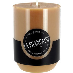 Bougies La Francaise Pillar Blond Vanille 45h