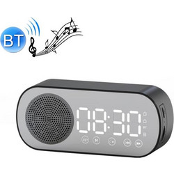 Z7 Digital Bluetooth 5.0 Speaker Multi-function Mirror Alarm Clock FM Radio(Black) (OEM)