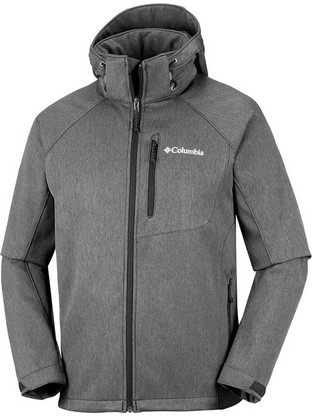 Columbia Cascade Ridge II Αθλητικό Ανδρικό Μπουφάν Χειμωνιάτικο Softshell Αντιανεμικό Γκρι WM3241-030
