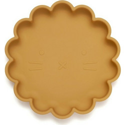 Petit Monkey Πιάτο Σιλικόνης Lion Ochre