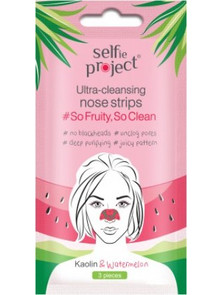 Selfie Project Ultra-Cleansing Nose Strips So Fruity So Clean Sheet Μάσκα Προσώπου για Ενυδάτωση 3τμχ