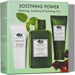 Origins Soothing Power Trio Treatment Lotion 50ml + Face Wash 15ml + Gel Lotion 15ml