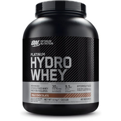 Optimum Nutrition Platinum Hydro Whey Milk Chocolate Πρωτεΐνη Ορού Γάλακτος Γράμμωσης Χωρίς Λακτόζη 1.59kg