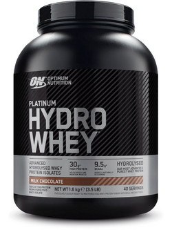 Optimum Nutrition Platinum Hydro Whey Milk Chocolate Πρωτεΐνη Ορού Γάλακτος Γράμμωσης Χωρίς Λακτόζη 1.59kg
