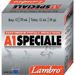 Lambro A1 Speciale Φυσίγγια Συγκέντρωσης 12Cal 70mm 34gr 25τμχ