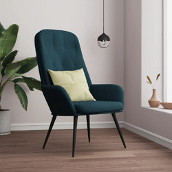 vidaXL Πολυθρόνα Relax Βελούδινη Μπλε 341204