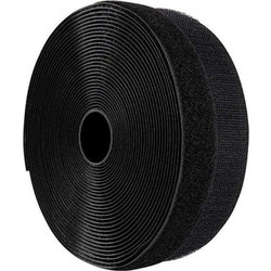 254407 VELCRO ΤΑΙΝΙΑ ΑΥΤΟΚΟΛΛΗΤΗ ΜΑΥΡΗ,16MM, 25ΜΕΤΡΑ