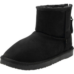 B&W Παιδικά Μποτάκια Μαύρα Suede MI554262