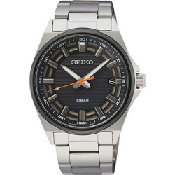 Seiko Ανδρικό Ρολόι με Ασημί Μεταλλικό Μπρασελέ SUR507P1