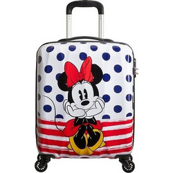 American Tourister Disney Legends Minnie Dots Παιδική Βαλίτσα Καμπίνας 55x40x20cm με 4 Ρόδες Λευκή