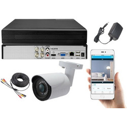 CCTV KIT 1104-1 Set Καταγραφικό 4 Καναλιών Με Κάμερα Εξωτερικού Χώρου Και Καλωδίωση 10m