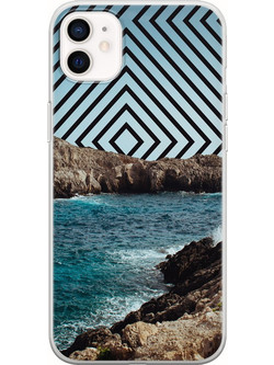 Θήκη Wild Sea iPhone 12 mini Flexible TPU (Διάφανη Σιλικόνη)