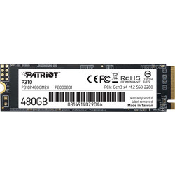 Patriot P310 SSD 480GB M.2 NVMe PCI Express 3.0