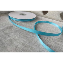 Κορδέλα Σατέν Τυρκουάζ 6mm x 50Υ, Α163Τ, rin-a163t