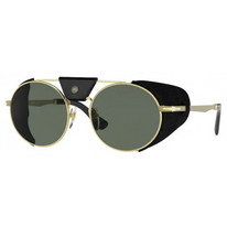 Persol PO2496SZ 1149/58 Ανδρικά Γυαλιά Ηλίου Στρογγυλά Μεταλλικά Χρυσά με Πράσινο Polarized Φακό