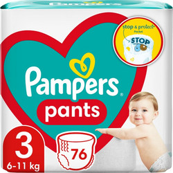 Pampers Pants Πάνες Βρακάκι No3 6-11kg 76τμχ