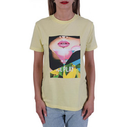 ICE PLAY T-SHIRT ΛΑΙΜΟΚΟΨΗ ΣΤΑΜΠΑ ΛΟΓΟΤΥΠΟ ΚΙΤΡΙΝΟ