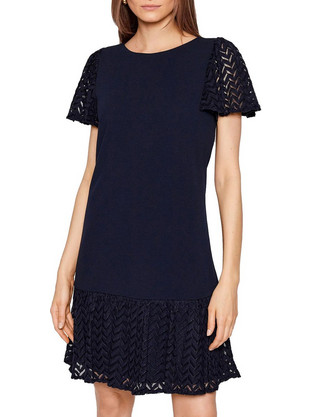 DKNY Mini Βραδινό Φόρεμα με Δαντέλα Μαύρο DD2B1761-NVY