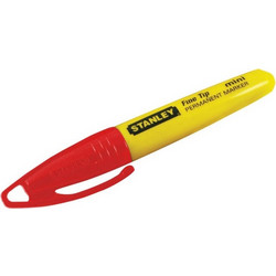 Stanley 1-47-329 Ανεξίτηλος Μίνι Λεπτός Μαρκαδόρος 4 Χρώματα (xρώμα: Κόκκινο)