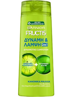 Garnier Fructis 2 In 1 Για Δύναμη & Λάμψη Σαμπουάν & Conditioner 400ml