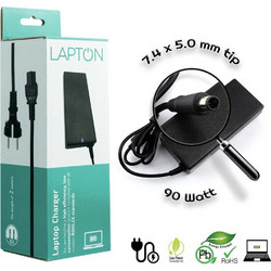 Lapton Φορτιστής Laptop 90W 19V 4.74A για HP με Ενσωματωμένο Καλώδιο Τροφοδοσίας AC01