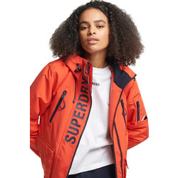 Superdry Ultimate Γυναικείο Μπουφάν Χειμωνιάτικο Softshell Κοντό Αντιανεμικό Πορτοκαλί W5011153A-7FV