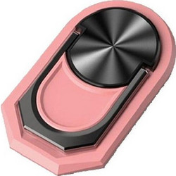 Universal 360 Rotation Magnetic Finger Ring Holder and Stand for Smartphone Tablet Ροζ χρώμα (oem)