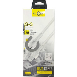 KLGO S3 3A 1M TYPE C USB QUICK CHARGE FAST MOBILE CHARGING CABLE