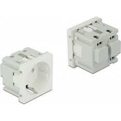 DELOCK module πρίζας ρεύματος Easy 45 81320, 45x45mm, 10τμχ