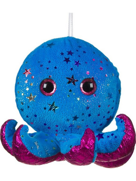 Χταπόδι Μπλε με Glitter Μάτια 15cm