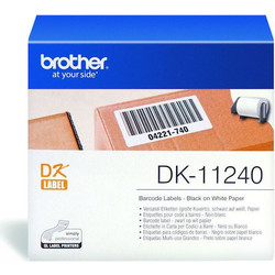 Brother DK-11240 Label Roll - Black on White, 102mm x 51mm (DK11240) (BRODK11240)