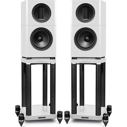 Wharfedale Elysian 1 Ζεύγος με Βάσεις Ηχείων Hi-Fi Δαπέδου 175W 2 Δρόμων Piano White