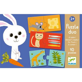 Παιδικό Puzzle Djeco Ταιριάζω την Τροφή 2x10 Κομμάτια