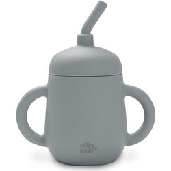 Interbaby Εκπαιδευτικό Ποτηράκι Petrol Grey 175ml