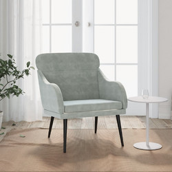 vidaXL Πολυθρόνα Βελούδινη Γκρι 351436