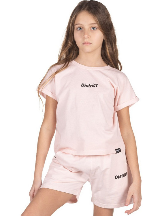 District75 Παιδικό T-Shirt Κοντομάνικο Ροζ 123KGCR-690-0P9