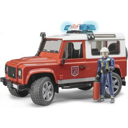 Bruder Πυροσβεστικό Land Rover & Πυροσβέστης