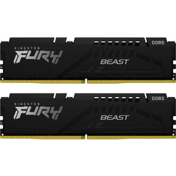 Kingston Fury Beast 64GB (2X32GB) DDR5 RAM 6000MHz C36 Black KF560C36BBEK2-64