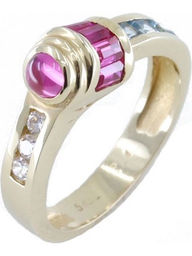 Δαχτυλίδι 14 Κ με zircon και spinel, 1315