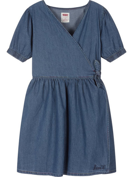 Levi's Παιδικό Φόρεμα Τζιν Μπλε 4EE124-M4I
