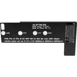 PCI Express Card Riser Adapter M Key NVMe M.2 SSD to for Mac Mini 2014 Late A1347