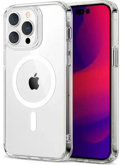 iPhone 14 Pro Max Magnetic Magsafe TPU Silicone Back Cover Case Transparent (oem)