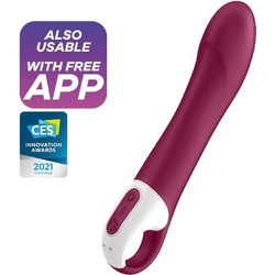 Satisfyer Big Heat Δονητής G-Spot για Ζευγάρια με App Control Κόκκινος