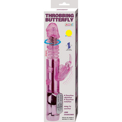 Baile Throbbing Butterfly Δονητής Rabbit 29.5cm Ροζ
