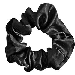SCRUNCHIE ΣΑΤΕΝ ΜΑΥΡO