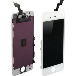 Οθόνη LCD και Digitizer Μηχανισμός Αφής για iPhone 5s - Λευκή