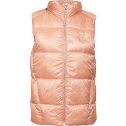 Funky Buddha Αμάνικο Γυναικείο Μπουφάν Puffer Κοντό Σομόν FBL007-100-01