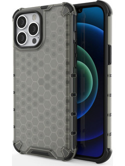 Hurtel Honeycomb Back Cover Black (iPhone 13 Pro Max)
